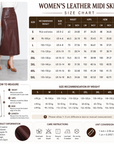 Jupe longue en 100% cuir de mouton véritable pour femme – Style coréen, coupe ajustée, fente arrière, taille haute et design élégant moulant