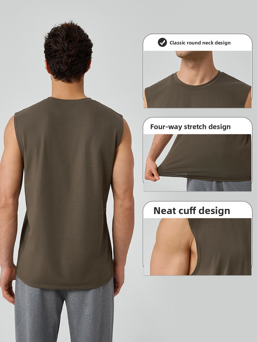 Men's Modal Sleeveless Vest – Loose Fit Breathable Tank Top