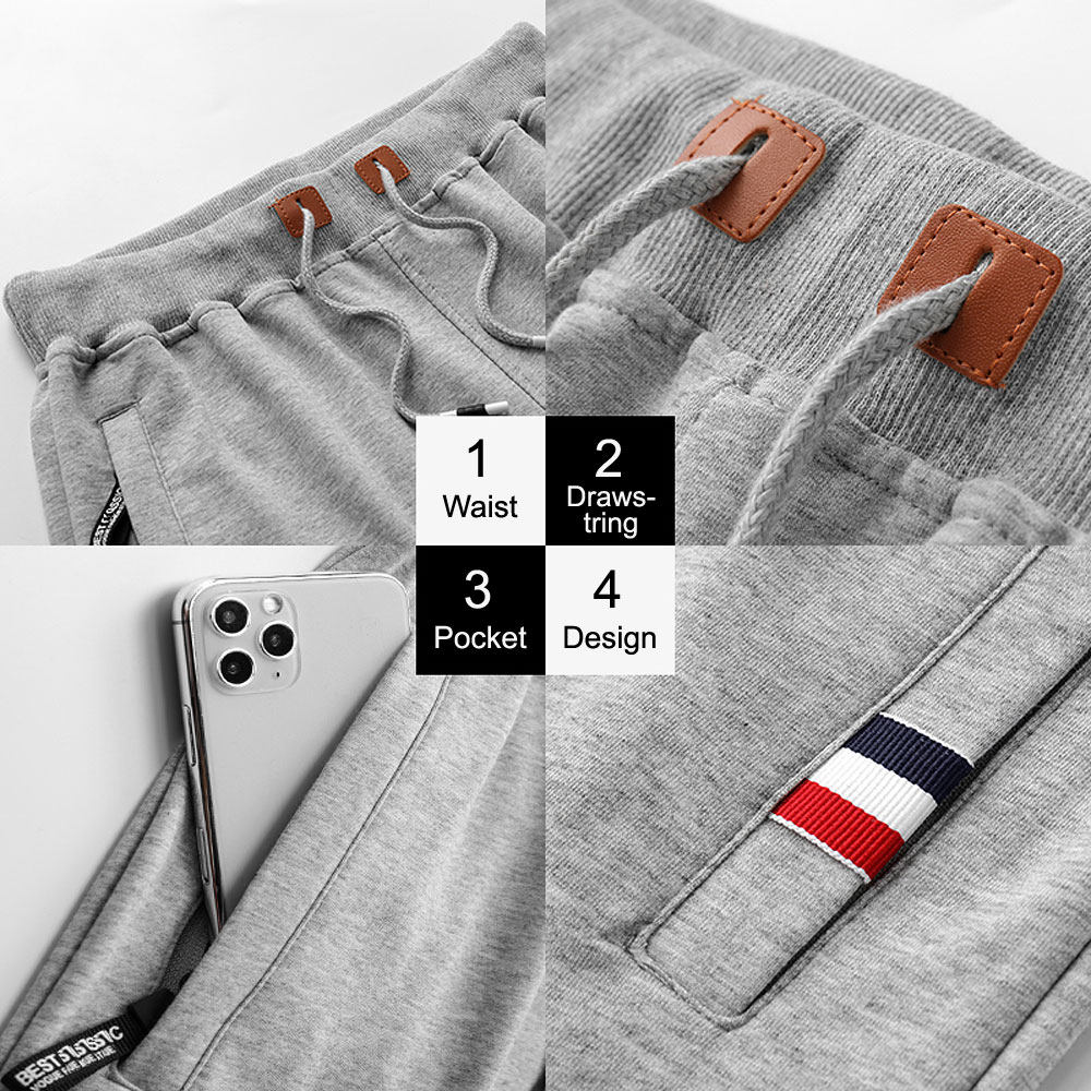 Men Cotton Stretch Shorts – Breathable Mid-Waist Straight Fit Summer Shorts with Zipper Pockets &amp; High Elastic Comfort