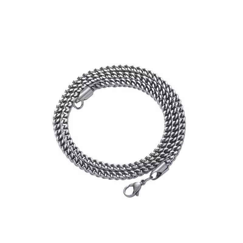 Men's Titanium Steel Geometric Chain Necklace