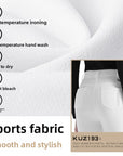 Hochwertige Stretch-Golfhose für Damen – schmal geschnittene Hose mit hoher Taille, schnelltrocknendem Stoff und geradem Bein