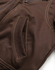 Damen Amerikanische Pelzkragenjacke – Locker geschnittener Vintage Streetwear Reversmantel