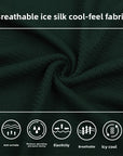 Men's Viscose Ice Silk Polo T-Shirt – Slim Fit Short Sleeve