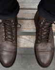 Herren Retro Martin Boots – Klassische Schnürstiefel aus PU-Leder, Gummisohle, EU 38–48, 10 Farben