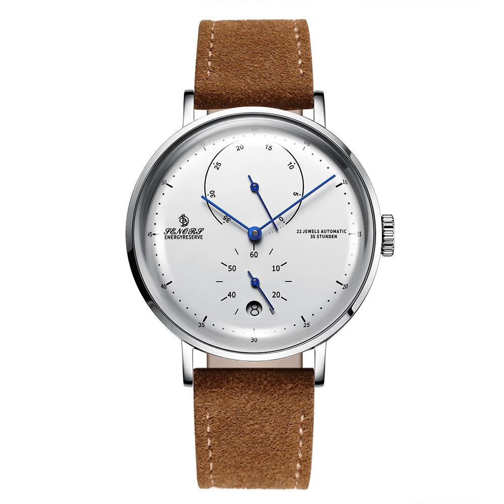 Herren Automatische Mechanische Uhr – MIYOTA Japan Uhrwerk, 43mm Zifferblatt, 14mm, Edelstahl, 30M Wasserdicht, Wochentagsanzeige