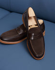 Herren Mokassins aus echtem Leder – Slip-On-Abendschuhe im britischen Stil aus Rindsleder, weiche Sohle, EU 37–46, 5 Farben