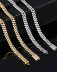 Men's Zircon Cuban Chain Bracelet – 6mm Hip-Hop Style