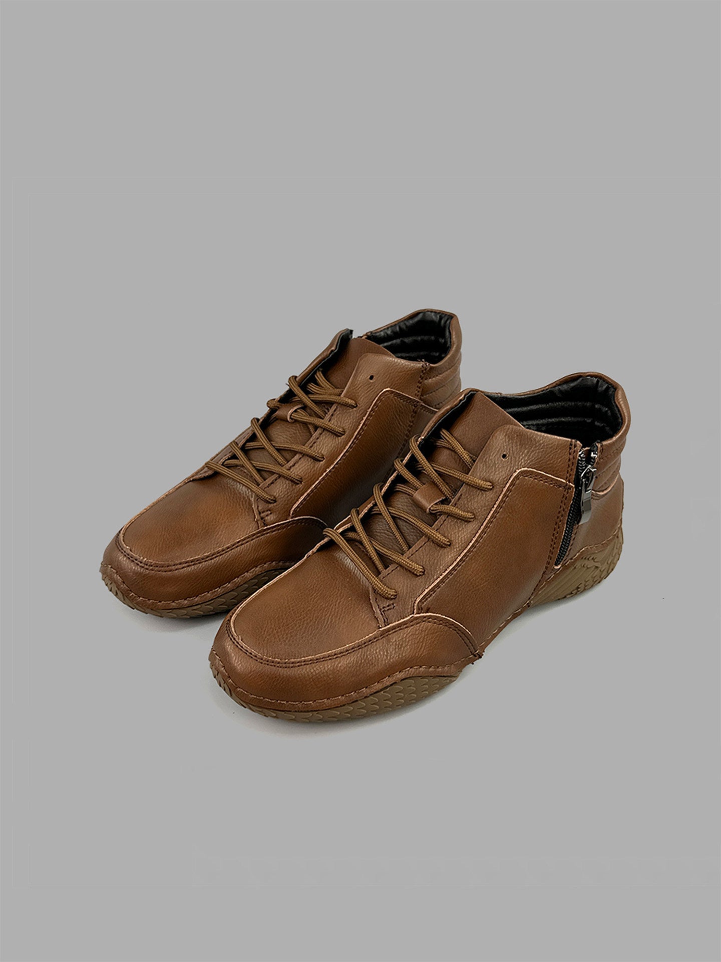 Herren Martin Stiefel aus echtem Leder – Zweilagige Rindsleder-Schnürstiefel im britischen Stil, Gummisohle, EU 38–46