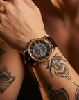 Herren 47mm Quarzuhr mit großem Zifferblatt – 200M wasserdicht, Echtlederarmband, Mineralglas