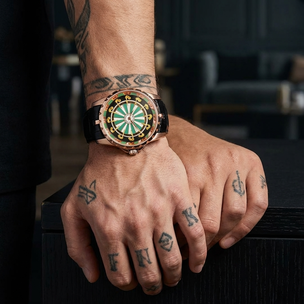 Herren 47mm Quarzuhr mit großem Zifferblatt – 200M wasserdicht, Echtlederarmband, Mineralglas