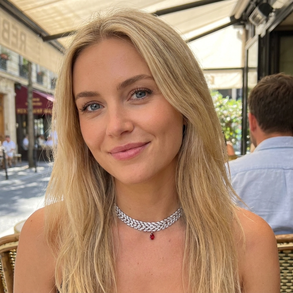 Women’s Zircon Pendant Necklace – Elegant Heart &amp; Teardrop Chain with Sparkling Crystal Design &amp; Fashion Jewelry Style