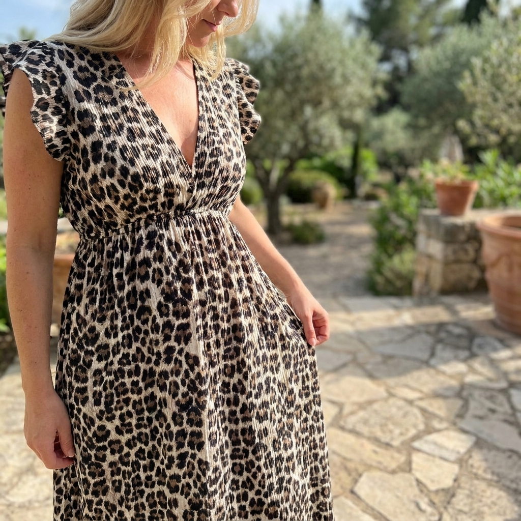 Women's Floral Printed Maxi Dress – Sleeveless V-Neck A-Line Beach Long Dress