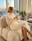 Women's Loose Sweater & Split Long Skirt Set – Viscose Two-Piece for Spring, Autumn & Winter