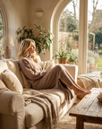 Women's Loose Sweater & Split Long Skirt Set – Viscose Two-Piece for Spring, Autumn & Winter