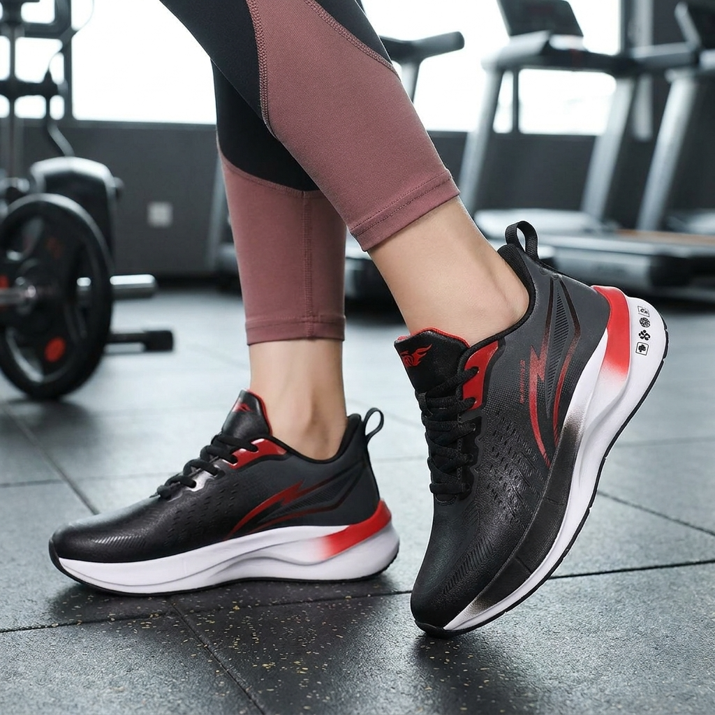 Women's Carbon Plate Running Shoes Lightweight Shock Absorption