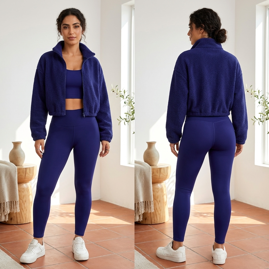 Women's Plush Fleece Sports Three-Piece Set