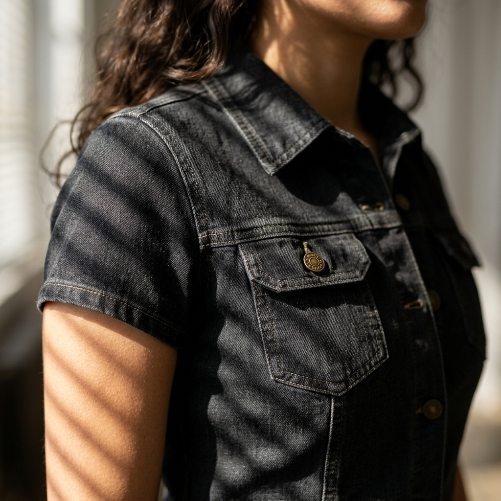 Women's Classic Slim Fit Short Sleeve Shirt – Button-Down Collar