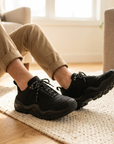 Herren Low Top Freizeitsneaker mit dicker Sohle – Retro-Schnürschuhe mit atmungsaktivem Mesh-Innenfutter und Gummisohle
