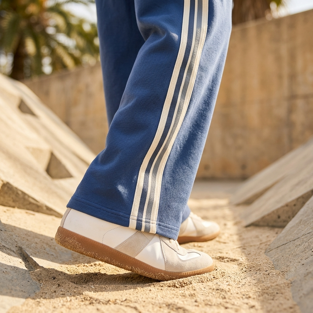 Men's Casual Wide-Leg Trousers — Fleece-Lined Drawstring Pants