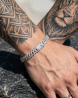 Men's Zircon Cuban Chain Bracelet – 6mm Hip-Hop Style