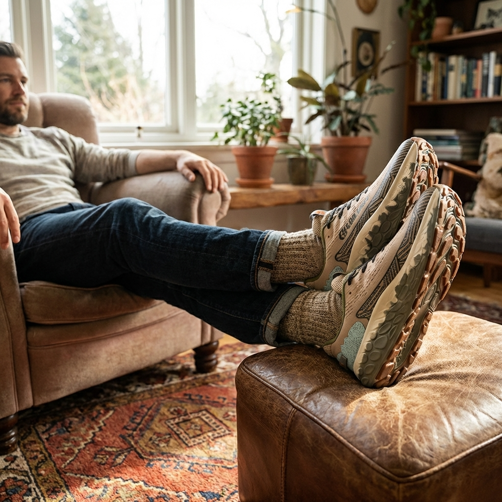 Men Sports Shoes – Lightweight Breathable Mesh Running Sneakers with Shock Absorption &amp; Height Increase