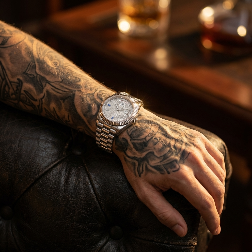 Men's Automatic Calendar Watch – Stainless Steel Mechanical Timepiece with Day-Date Display, Mineral Crystal &amp; Waterproof Design