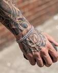 Men's Zircon Cuban Chain Bracelet – 6mm Hip-Hop Style