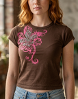 Women's 3D Print Slim Fit T-Shirt - Y2K Retro Streetwear Tee