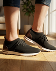 Women's Fly-Knit Slip-On Sneakers – Breathable Mesh Low Top