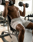 Men's Elastic Slim-Fit Training Shorts - Gym & Running