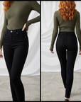 Women's High-Waist Skinny Jeans – Stretch Denim Pencil Pants