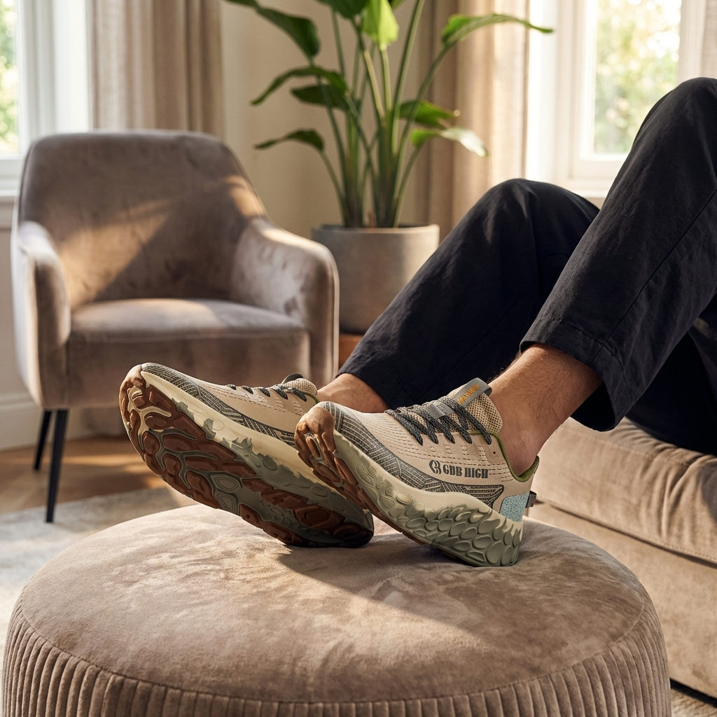 Men Sports Shoes – Lightweight Breathable Mesh Running Sneakers with Shock Absorption &amp; Height Increase