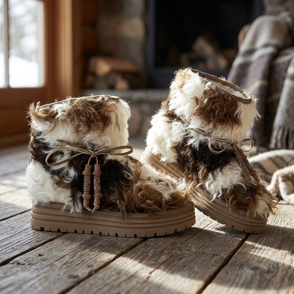 Women's Mid-Calf Snow Boots - Plush Lined, Non-Slip, Winter
