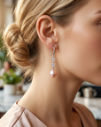 Women's Natural Freshwater Pearl Earrings – 925 Sterling Silver