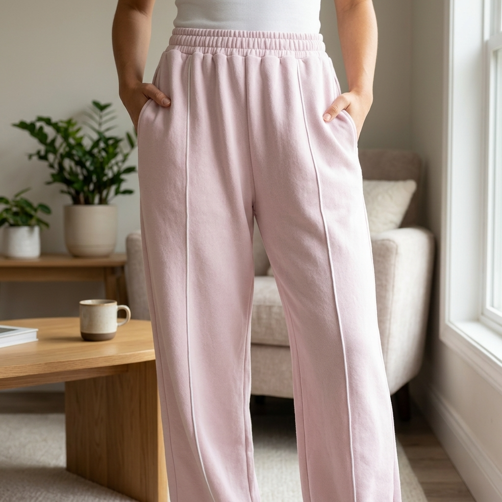 Women's Silk Blend Flared Yoga Pants – High-Stretch Wide Leg