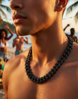 Men's Hip-Hop Full Diamond Cuban Chain Necklace