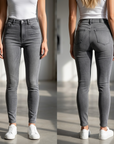Women's High-Waist Skinny Jeans – Stretch Denim Pencil Pants