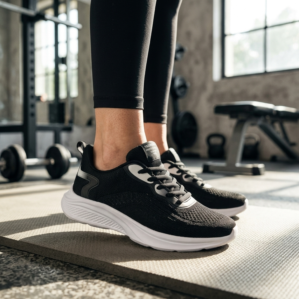Women's Shock-Absorbing Lightweight Mesh Running Sneakers