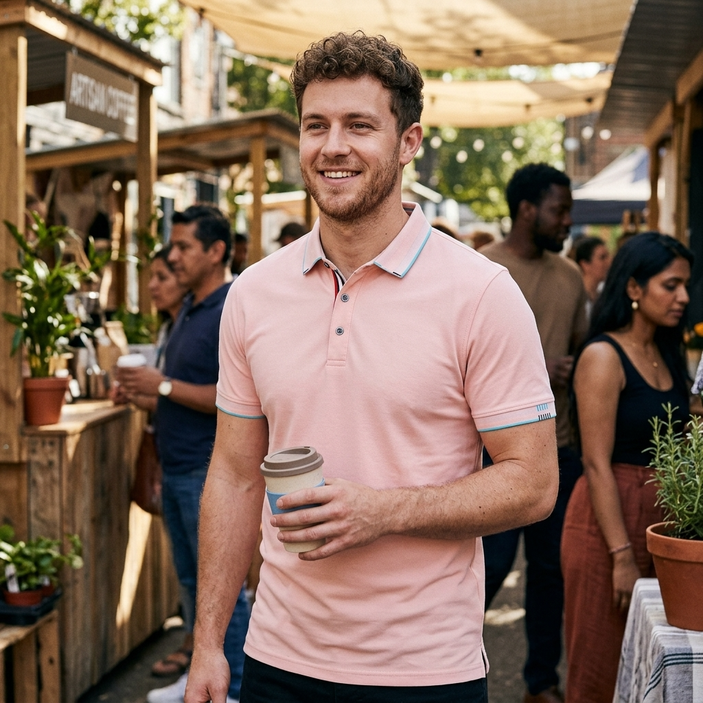 Men's Ice Silk Short Sleeve Polo Shirt – Slim Fit