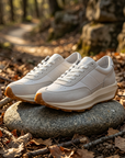 Men's Genuine Leather Low Top Breathable Sports Shoes – Lace-Up Casual Sneakers