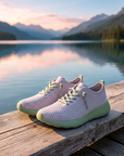 Women's Breathable Mesh Slip-On Flat Shoes – Lightweight Flyknit