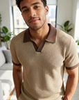 Men's Viscose Ice Silk Polo T-Shirt – Slim Fit Short Sleeve