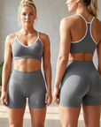 Women's Seamless Yoga Sportswear Set – Crop Top & Leggings