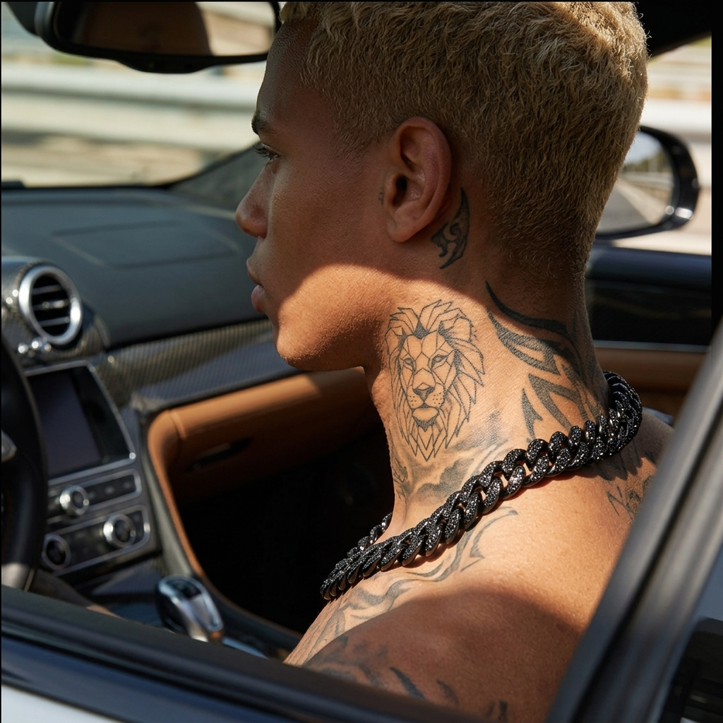 Men's Hip-Hop Full Diamond Cuban Chain Necklace