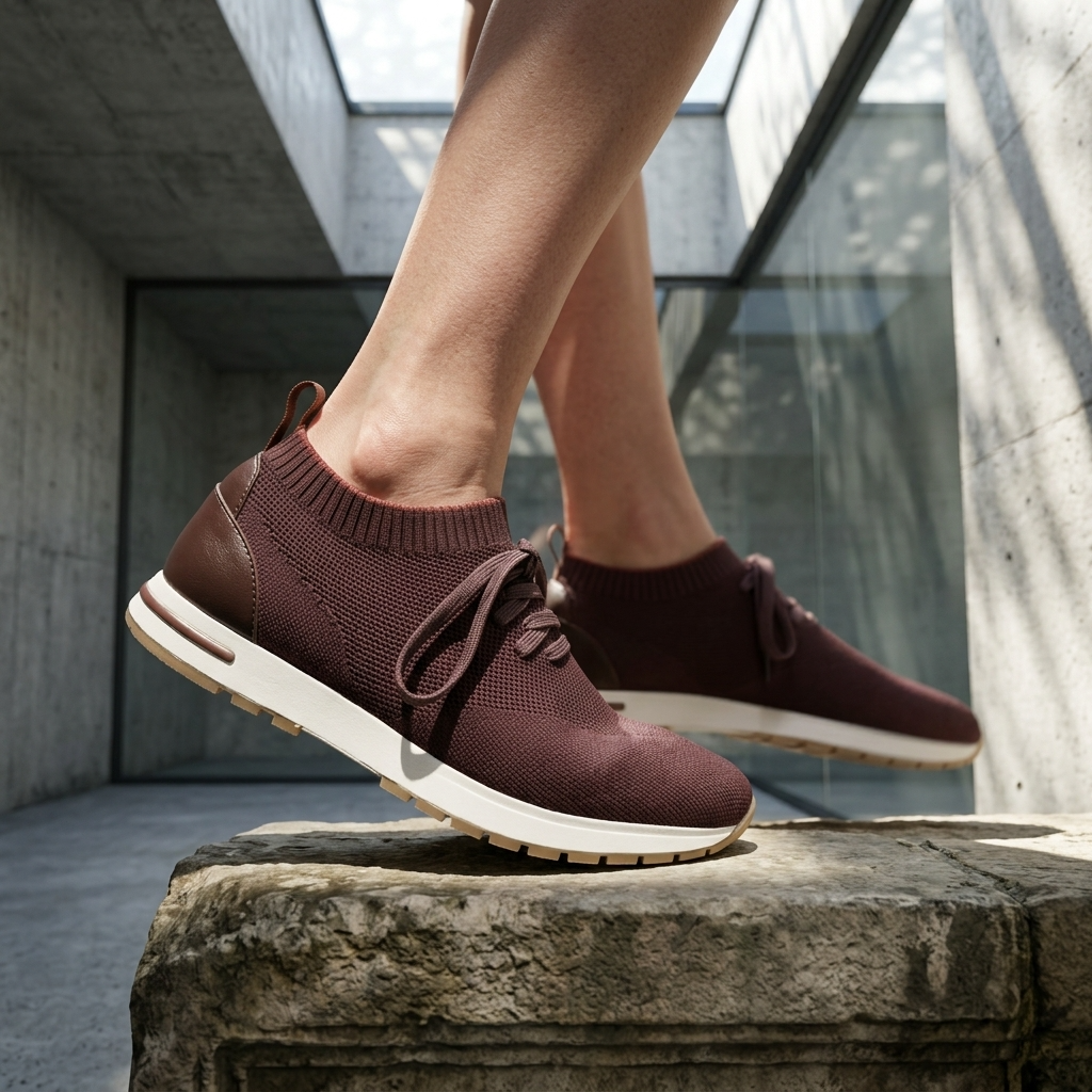 Women's Fly-Knit Slip-On Sneakers – Breathable Mesh Low Top