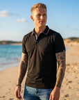 Men's Ice Silk Short Sleeve Polo Shirt – Slim Fit