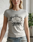Women's 3D Print Slim Fit T-Shirt - Y2K Retro Streetwear Tee
