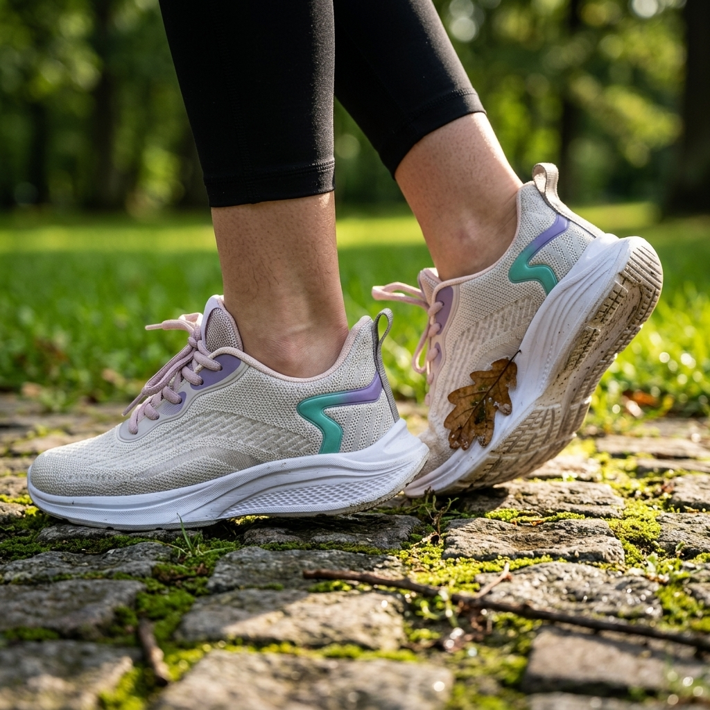 Women's Shock-Absorbing Lightweight Mesh Running Sneakers