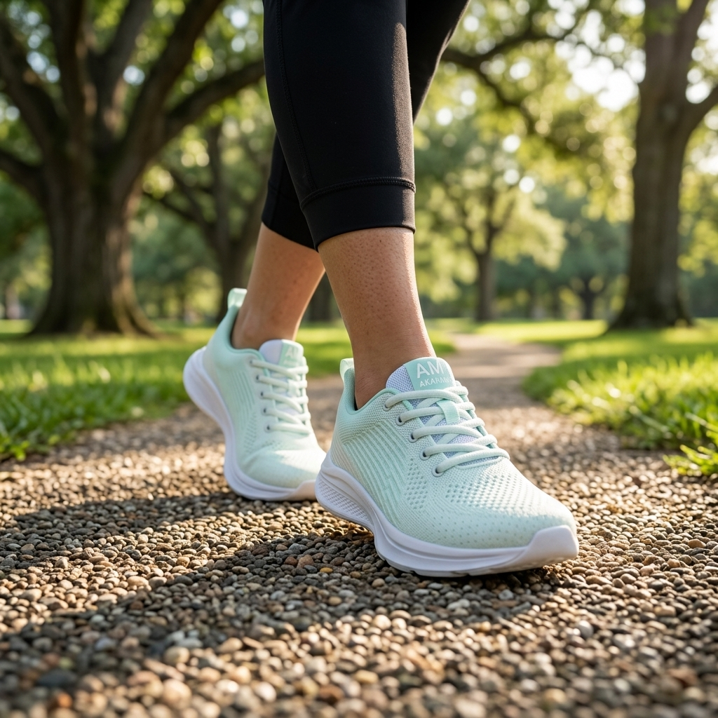 Women's Shock-Absorbing Lightweight Mesh Running Sneakers