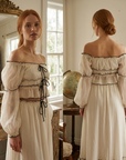 Women's Puff Sleeve TOP & Skirt Set – Elegant 2-Piece